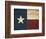 Texas Flag-Jace Grey-Framed Art Print