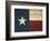 Texas Flag-Jace Grey-Framed Art Print