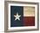 Texas Flag-Jace Grey-Framed Art Print