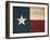 Texas Flag-Jace Grey-Framed Art Print