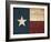 Texas Flag-Jace Grey-Framed Art Print