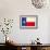 Texas Grunge Flag-TINTIN75-Framed Art Print displayed on a wall