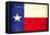 Texas Grunge Flag-TINTIN75-Framed Stretched Canvas