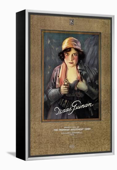 Texas Guinan, on 1919 personality poster-null-Framed Stretched Canvas