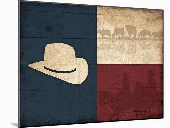 Texas Hat-Jace Grey-Mounted Art Print