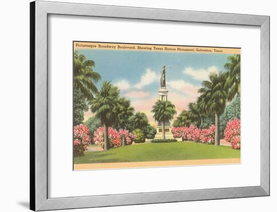 Texas Heroes Monument, Galveston, Texas-null-Framed Art Print