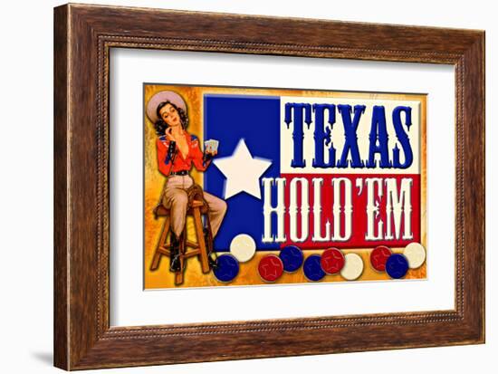 Texas Hold 'Em-null-Framed Giclee Print