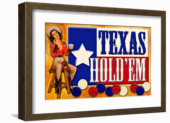 Texas Hold 'Em-null-Framed Giclee Print