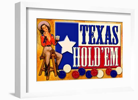 Texas Hold 'Em-null-Framed Giclee Print