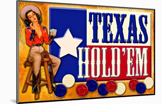 Texas Hold 'Em-null-Mounted Giclee Print