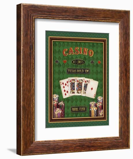 Texas Hold 'Em-Daphne Brissonnet-Framed Premium Giclee Print