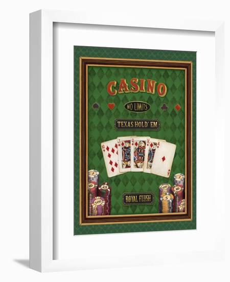 Texas Hold 'Em-Daphne Brissonnet-Framed Premium Giclee Print