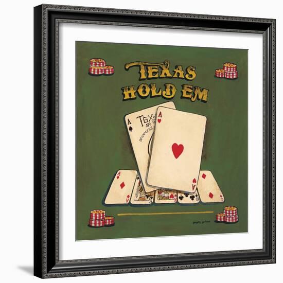 Texas Hold Em-Gregory Gorham-Framed Premium Giclee Print