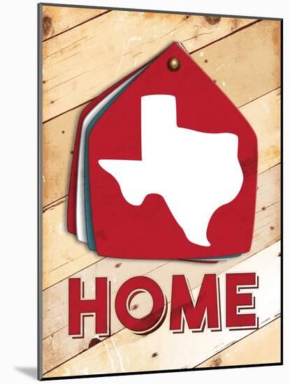 Texas Home Swatch-Jace Grey-Mounted Art Print