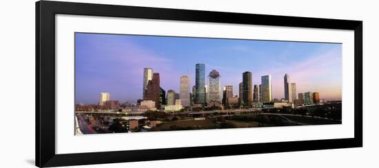 Texas, Houston, Twilight-null-Framed Photographic Print