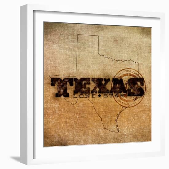 Texas Lone Star-SD Graphics Studio-Framed Premium Giclee Print