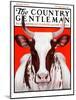 "Texas Longhorn," Country Gentleman Cover, February 9, 1924-Charles Bull-Mounted Giclee Print