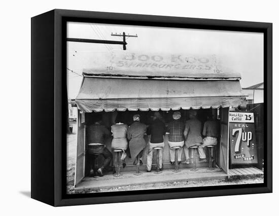 Texas: Luncheonette, 1939-Russell Lee-Framed Premier Image Canvas