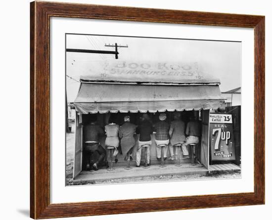 Texas: Luncheonette, 1939-Russell Lee-Framed Photographic Print