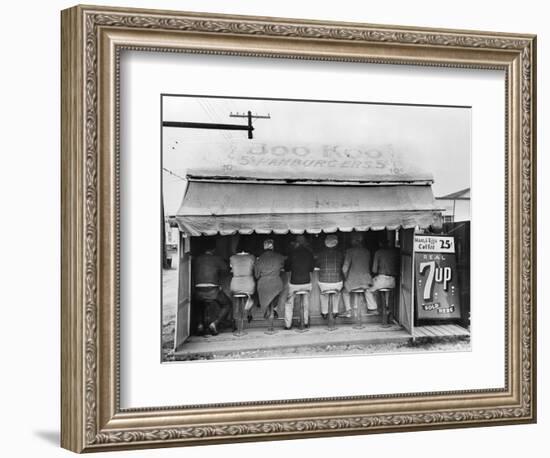 Texas: Luncheonette, 1939-Russell Lee-Framed Photographic Print