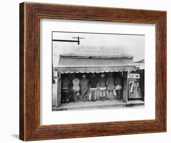 Texas: Luncheonette, 1939-Russell Lee-Framed Photographic Print