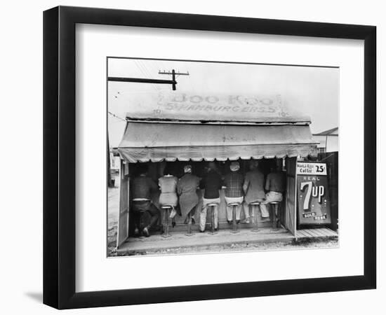 Texas: Luncheonette, 1939-Russell Lee-Framed Photographic Print