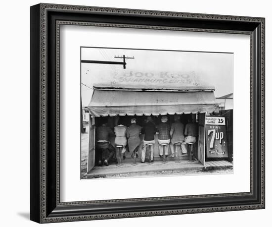 Texas: Luncheonette, 1939-Russell Lee-Framed Photographic Print