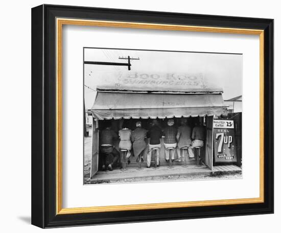 Texas: Luncheonette, 1939-Russell Lee-Framed Photographic Print