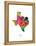 Texas Map-Michael Tompsett-Framed Stretched Canvas