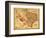 Texas - Panoramic Map-Lantern Press-Framed Art Print