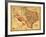 Texas - Panoramic Map-Lantern Press-Framed Art Print