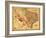 Texas - Panoramic Map-Lantern Press-Framed Art Print