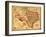 Texas - Panoramic Map-Lantern Press-Framed Art Print