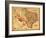 Texas - Panoramic Map-Lantern Press-Framed Art Print