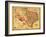 Texas - Panoramic Map-Lantern Press-Framed Art Print