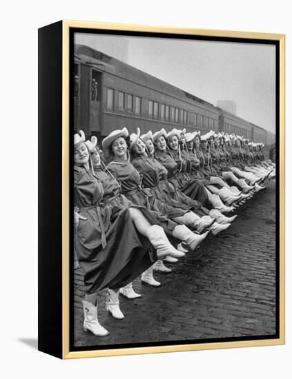 Texas Rangerettes Performing During Inauguration Festivities for Dwight D. Eisenhower-Hank Walker-Framed Premier Image Canvas