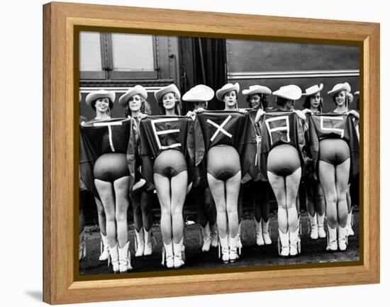 Texas Rangerettes Performing During Inauguration Festivities for Dwight D. Eisenhower-Hank Walker-Framed Premier Image Canvas