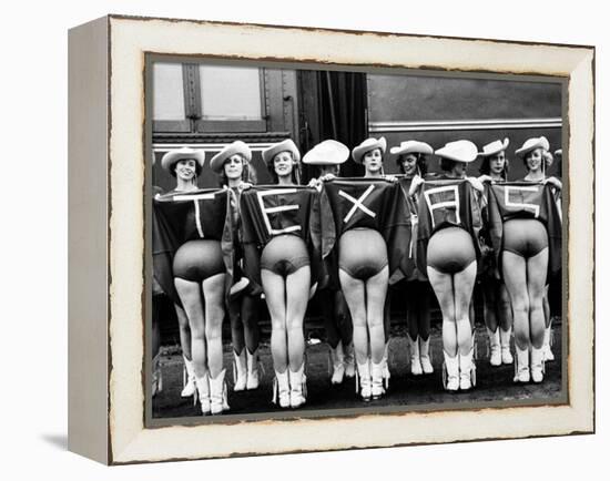 Texas Rangerettes Performing During Inauguration Festivities for Dwight D. Eisenhower-Hank Walker-Framed Premier Image Canvas