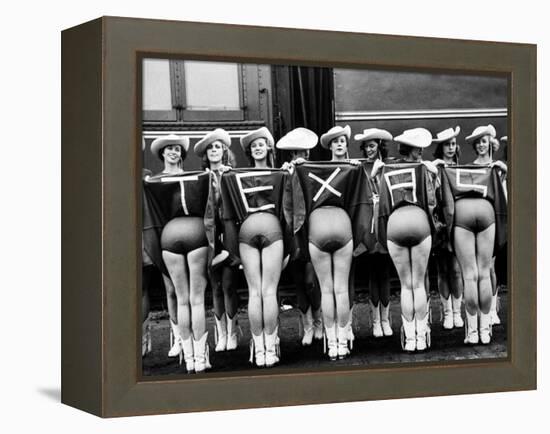 Texas Rangerettes Performing During Inauguration Festivities for Dwight D. Eisenhower-Hank Walker-Framed Premier Image Canvas