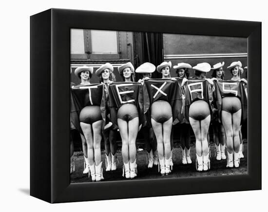 Texas Rangerettes Performing During Inauguration Festivities for Dwight D. Eisenhower-Hank Walker-Framed Premier Image Canvas