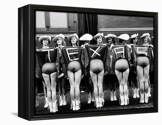 Texas Rangerettes Performing During Inauguration Festivities for Dwight D. Eisenhower-Hank Walker-Framed Premier Image Canvas