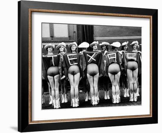 Texas Rangerettes Performing During Inauguration Festivities for Dwight D. Eisenhower-Hank Walker-Framed Photographic Print