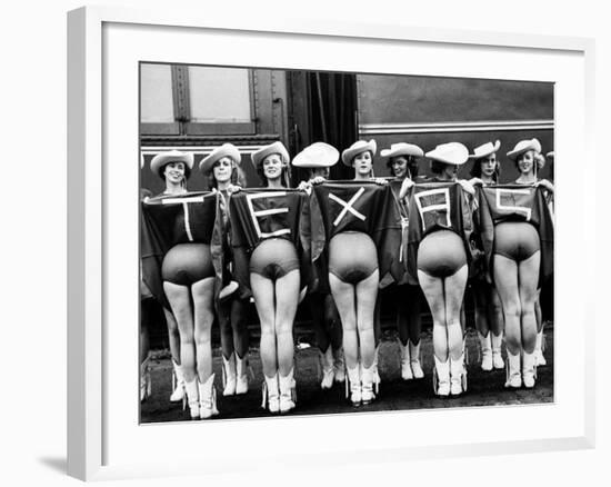 Texas Rangerettes Performing During Inauguration Festivities for Dwight D. Eisenhower-Hank Walker-Framed Photographic Print