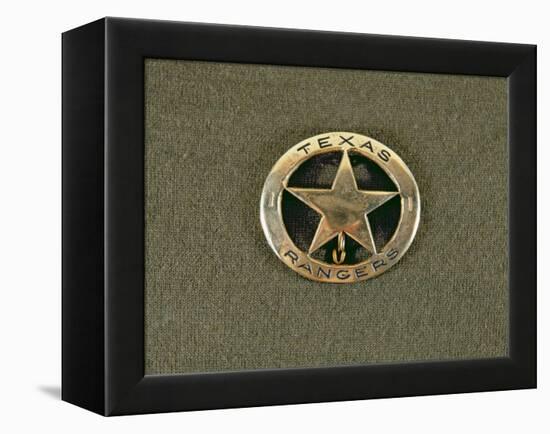 Texas Rangers Badge (Metal)-American-Framed Premier Image Canvas