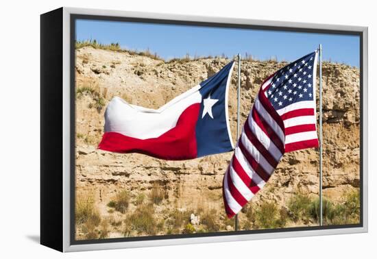 Texas. Route 66 west, Canyon, Palo Duro State Park and Canyon of the Prairie Dog Town-Alison Jones-Framed Premier Image Canvas