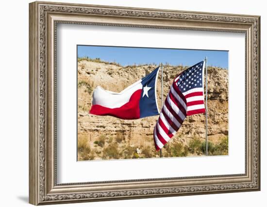 Texas. Route 66 west, Canyon, Palo Duro State Park and Canyon of the Prairie Dog Town-Alison Jones-Framed Photographic Print