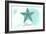 Texas - Starfish - Teal - Coastal Icon-Lantern Press-Framed Art Print