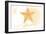 Texas - Starfish - Yellow - Coastal Icon-Lantern Press-Framed Art Print