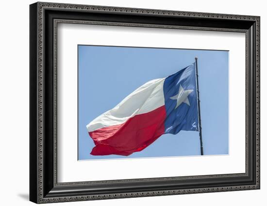 Texas state flag, Austin, Texas, Usa-Jim Engelbrecht-Framed Photographic Print