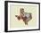 Texas State Map-Lanre Adefioye-Framed Giclee Print